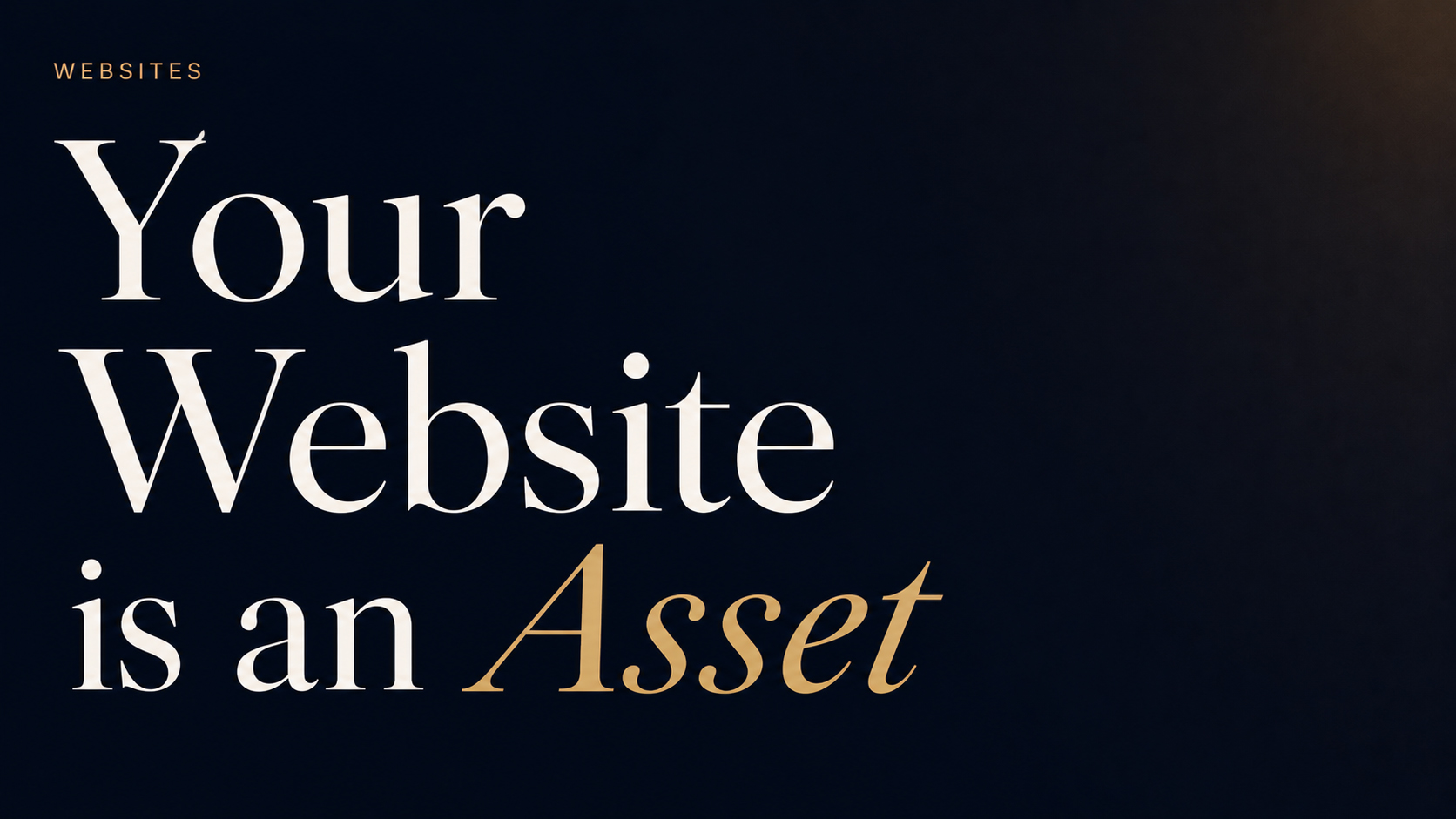 Why your website is the only marketing asset that actually compounds — editorial cover