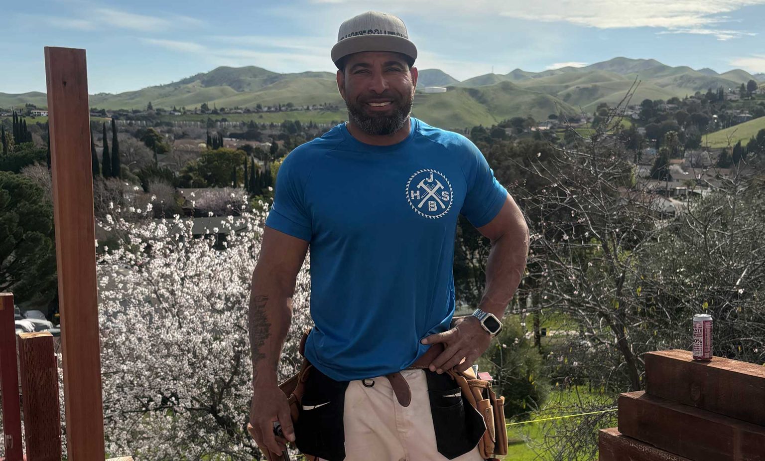 Jay from JB Home Solutions on a job site in the East Bay hills