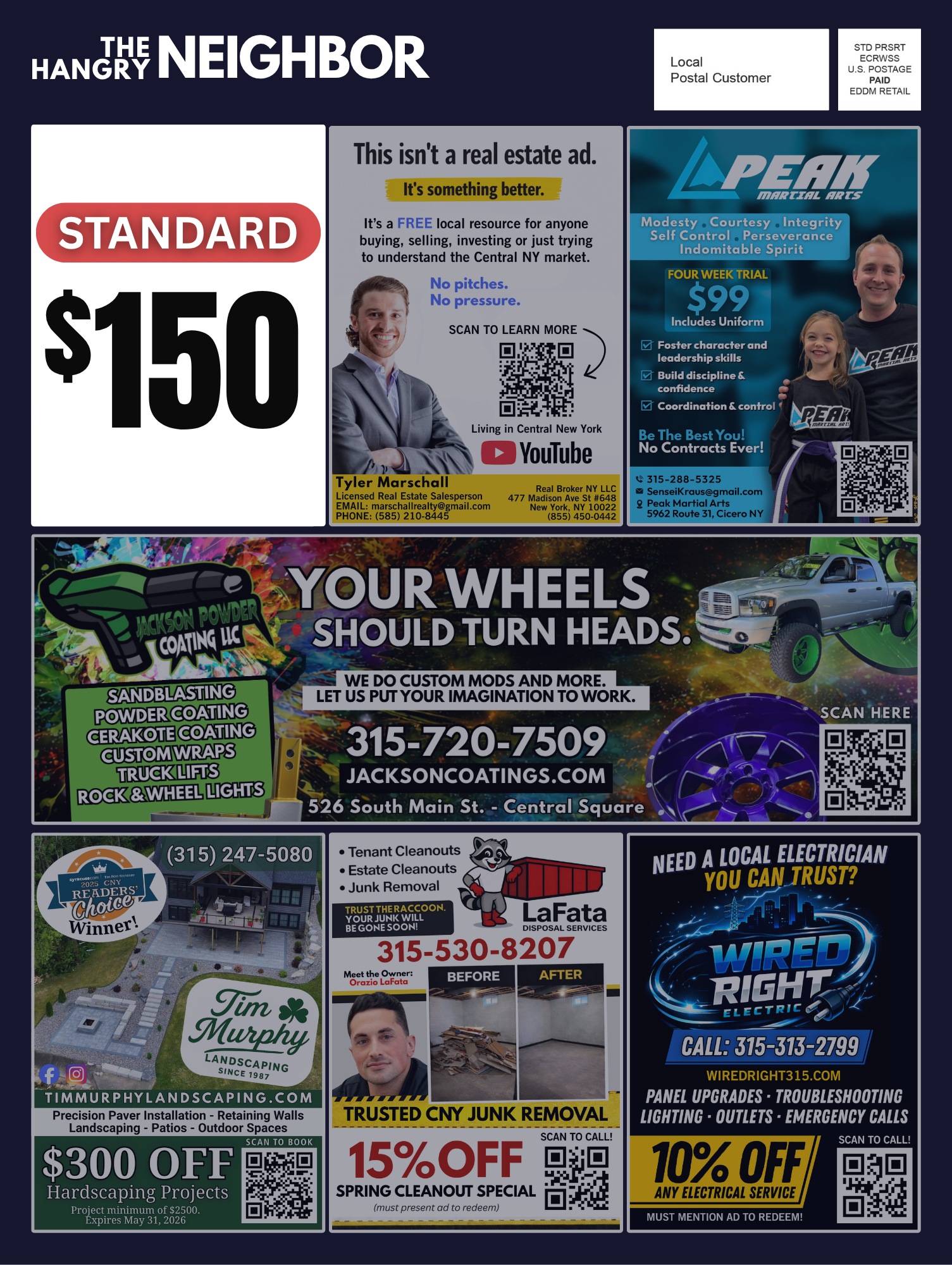 Sample postcard front