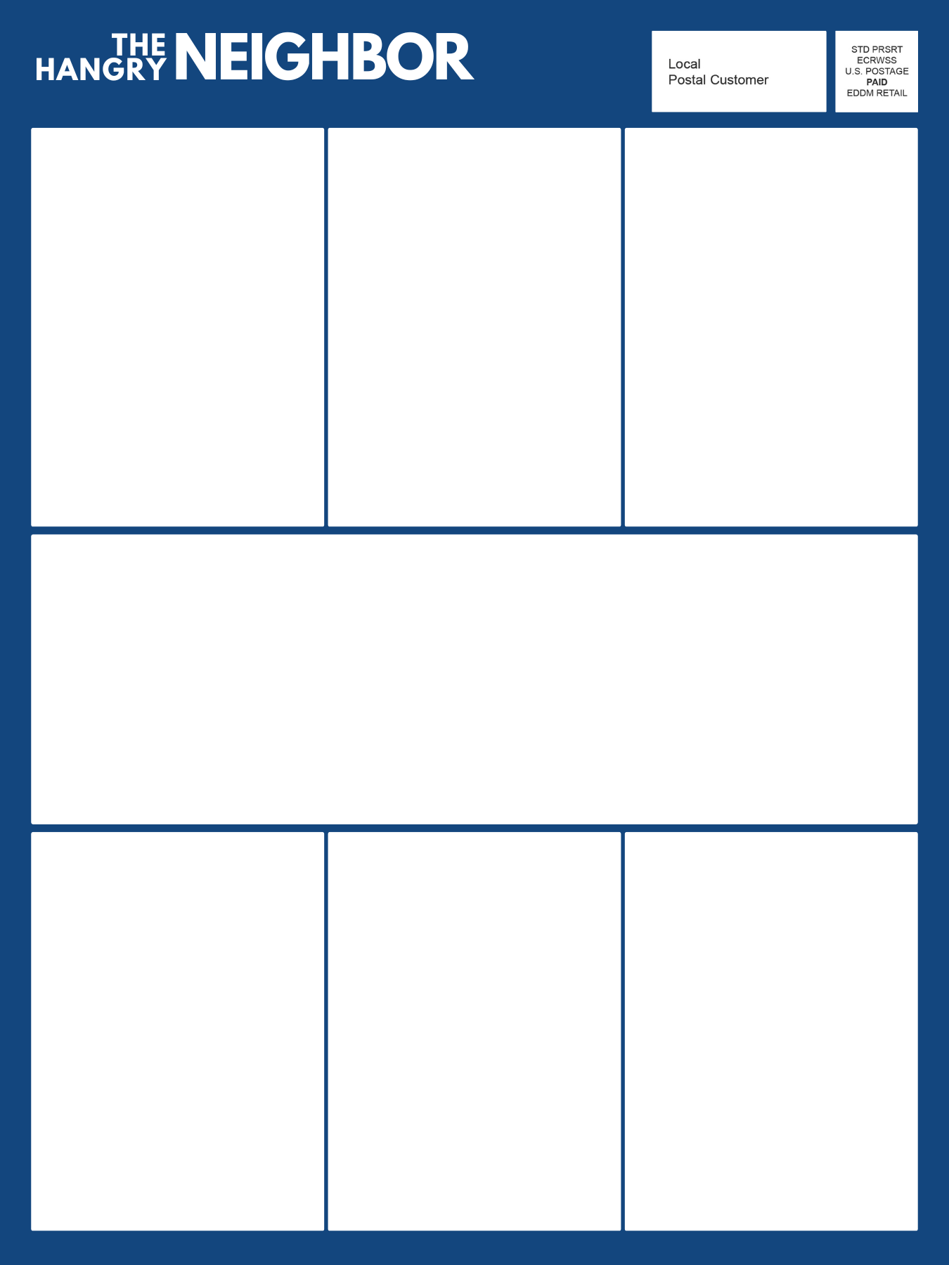 Front of The Hangry Neighbor postcard