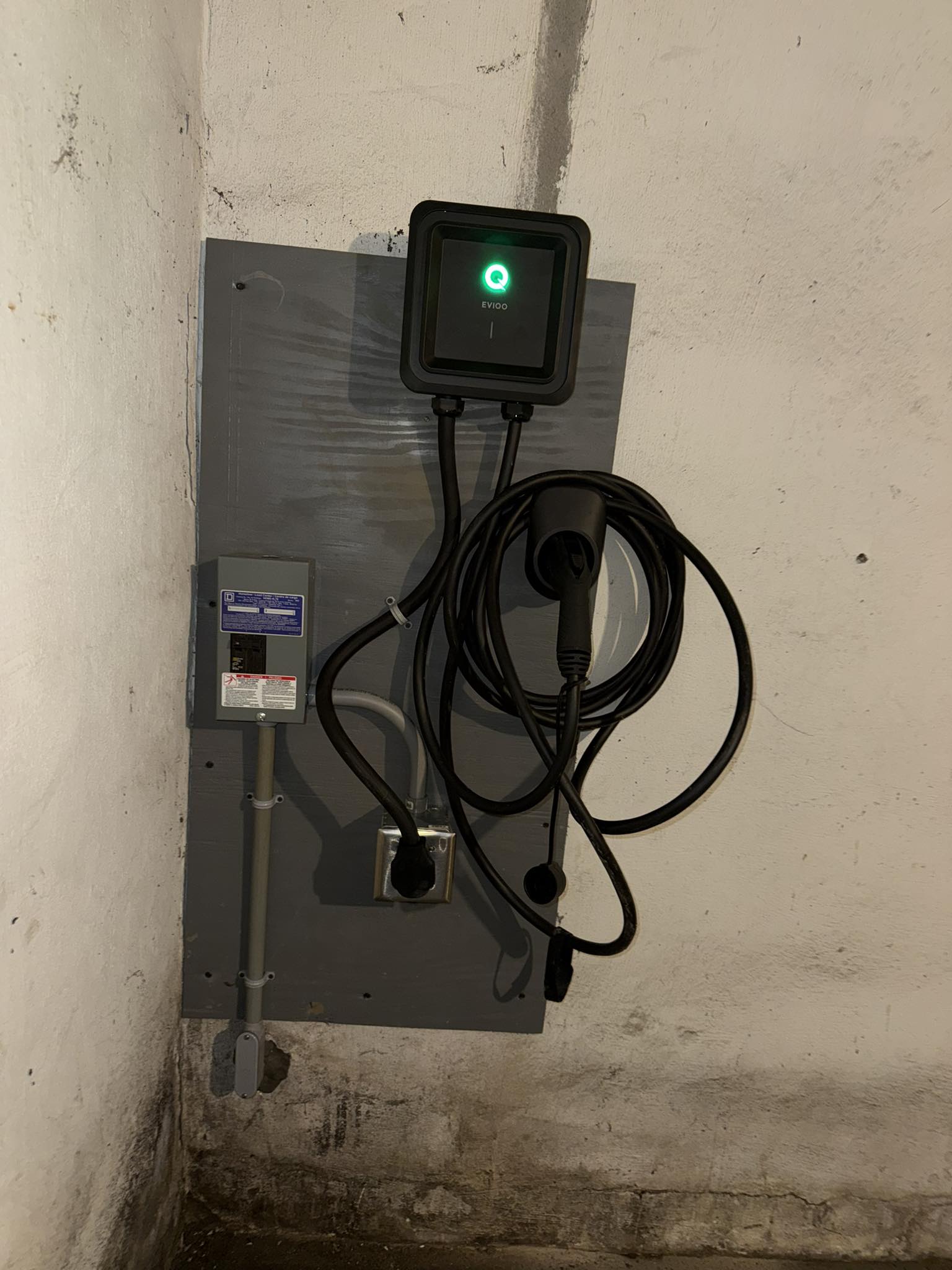 EV charger wiring by Wired Right Electric