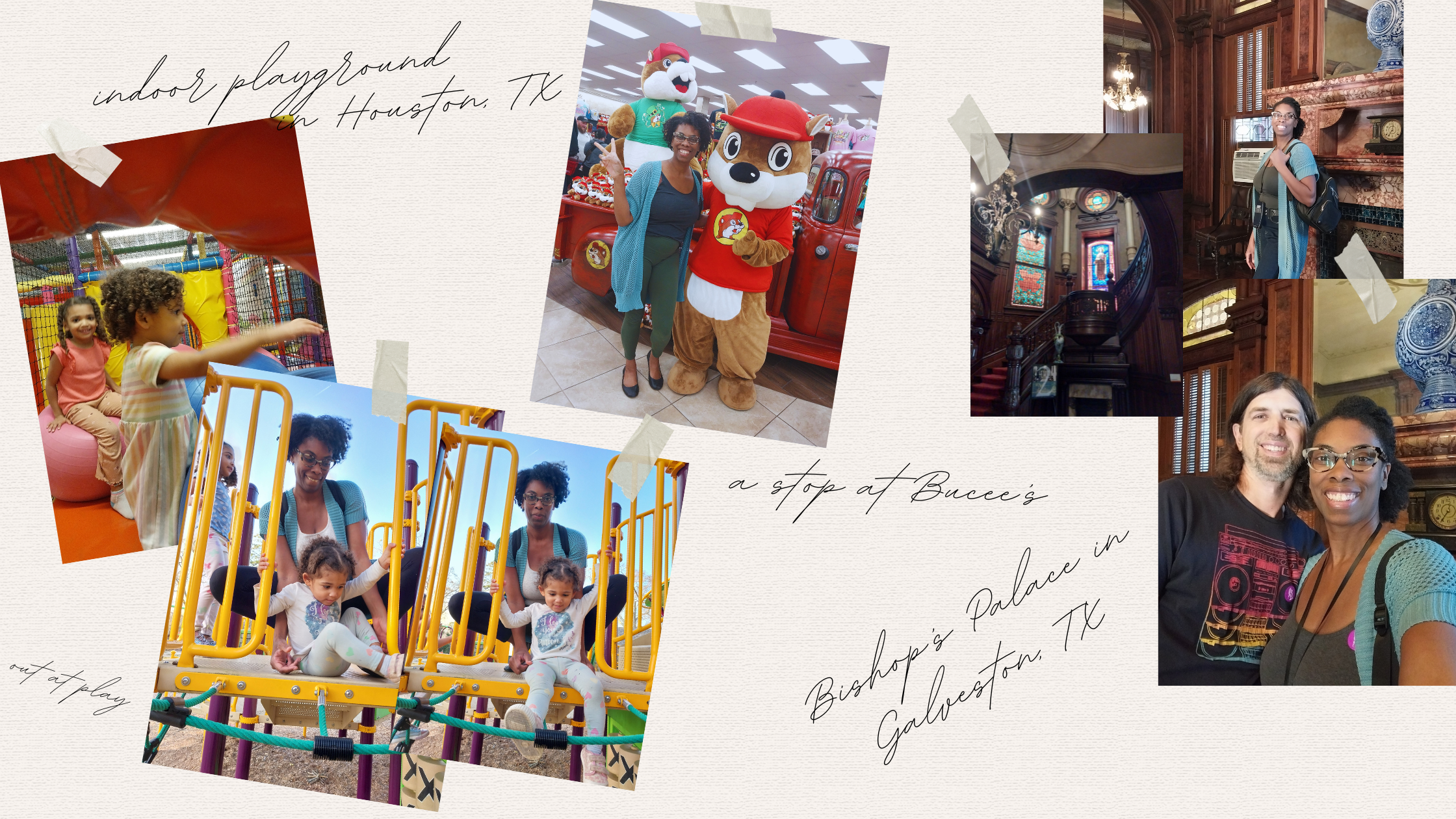 various pictures along the way