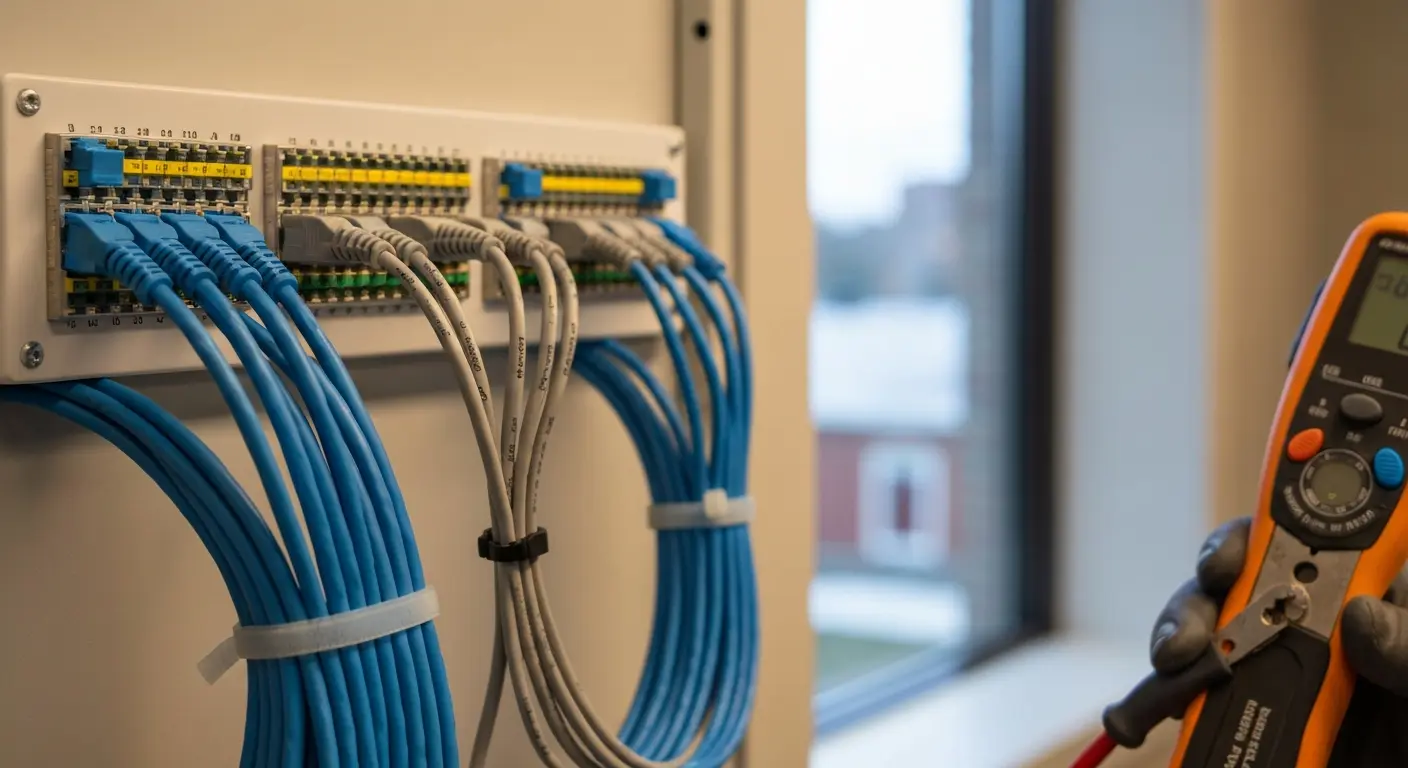 Patch panel and jack installation