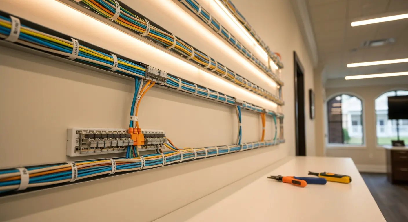 Cable extension and upgrade work