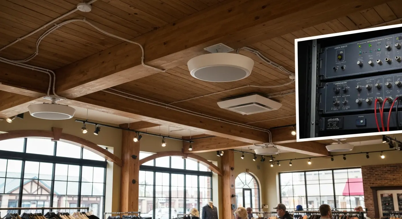 Public address system setup