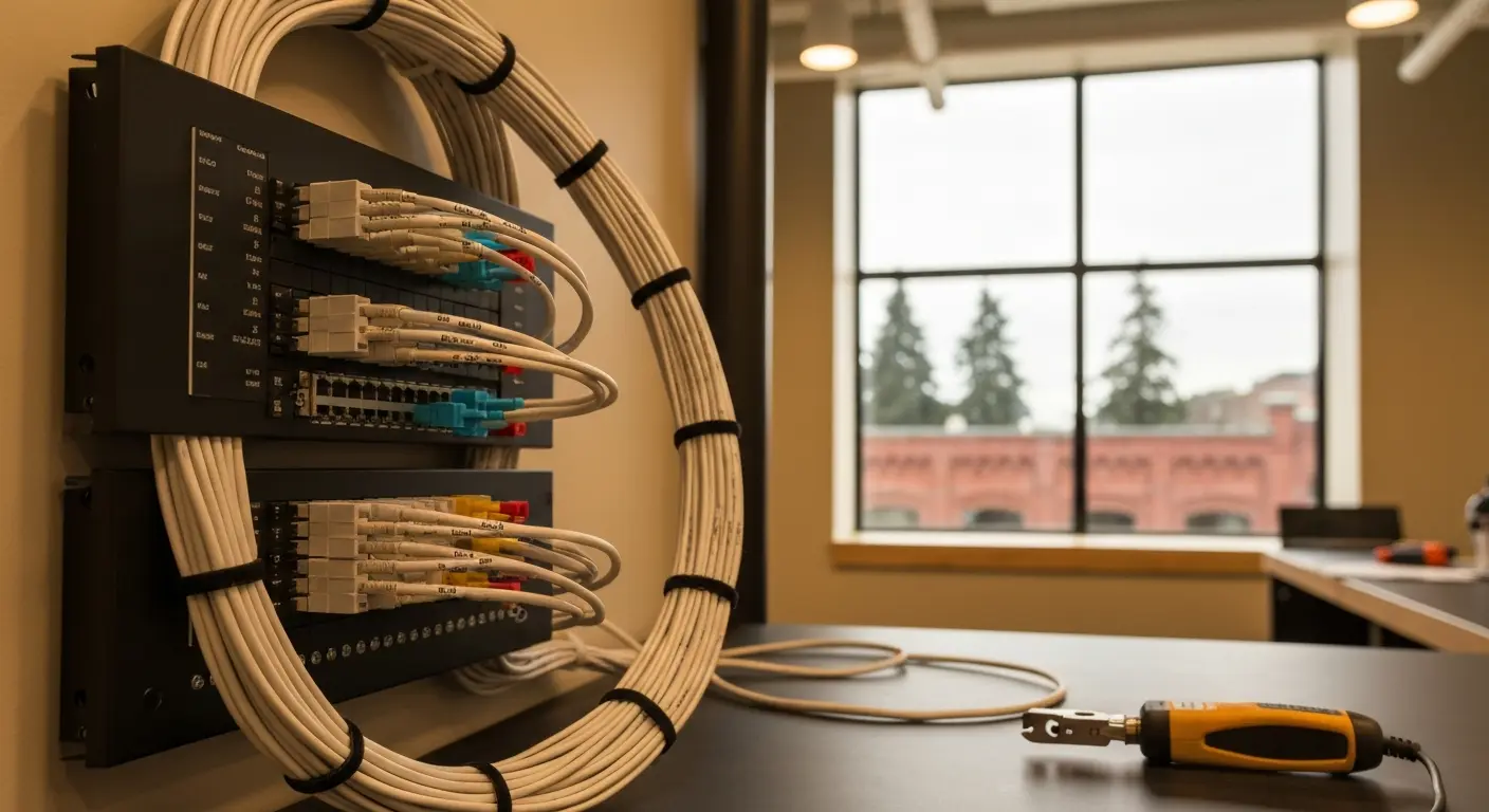 Voice cabling system for Portland business phones