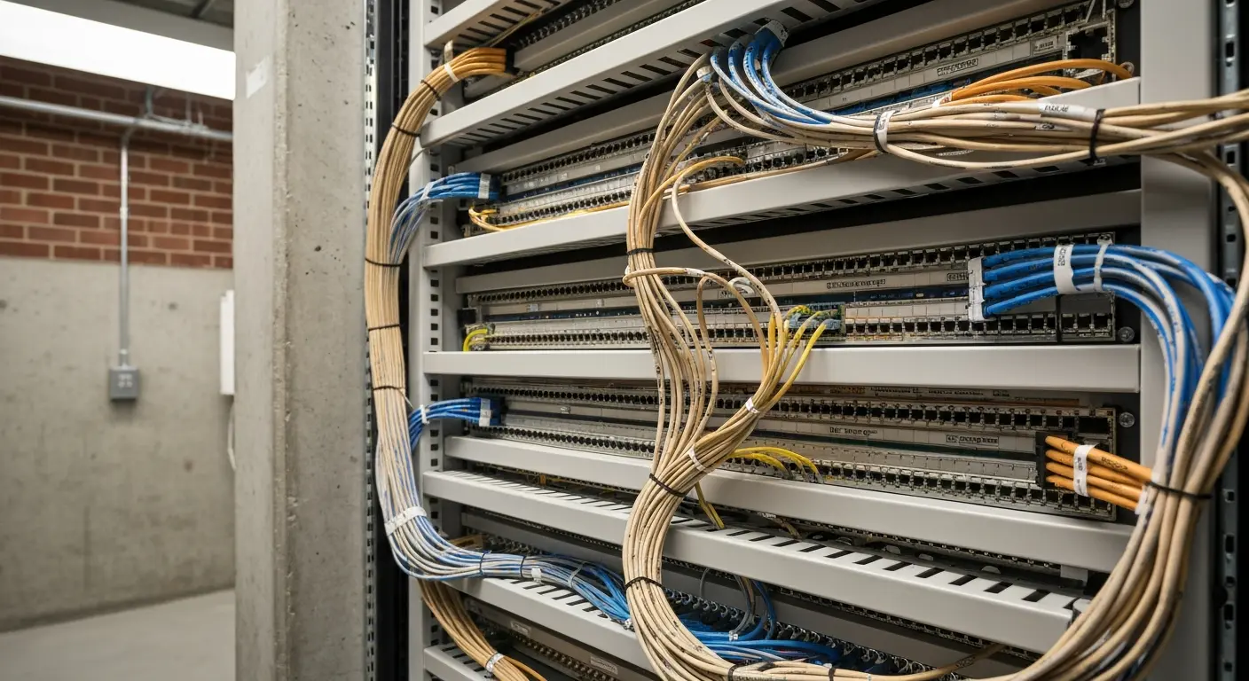Patch panel and rack installation