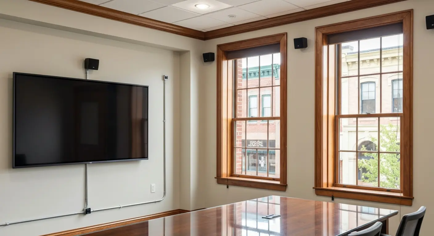 Conference room AV setup