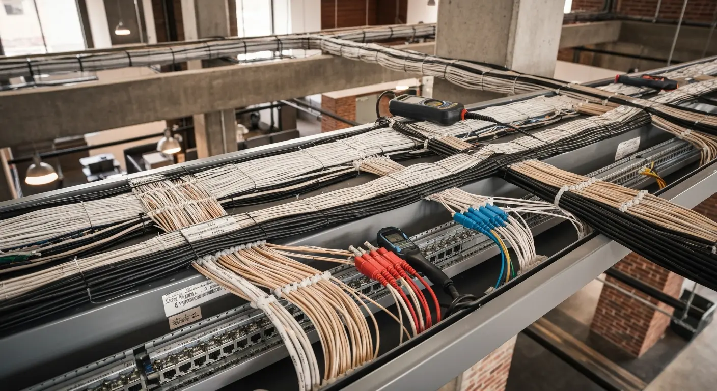 Voice and data cabling installation in Clarksville