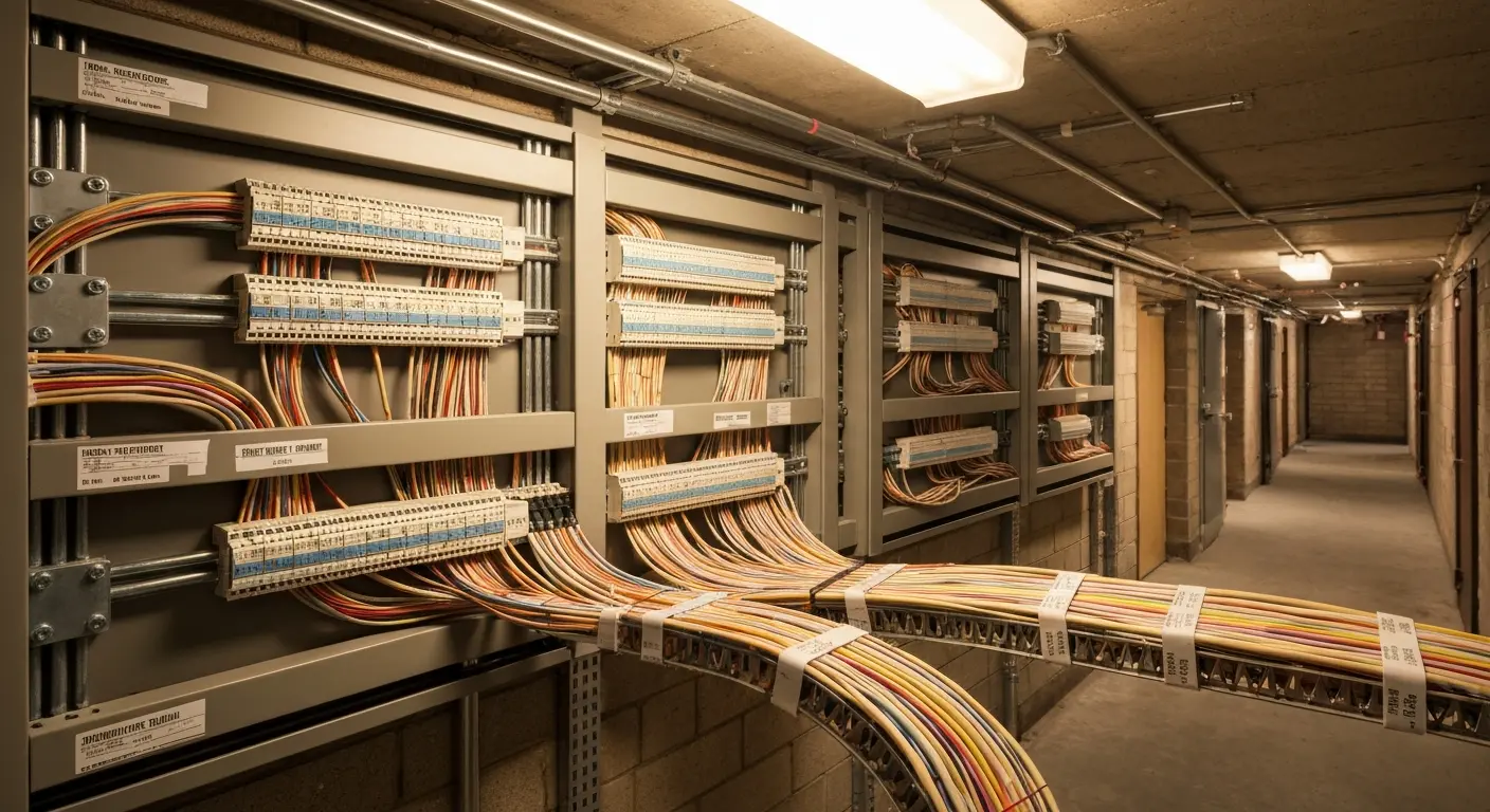 Multi-unit cabling infrastructure