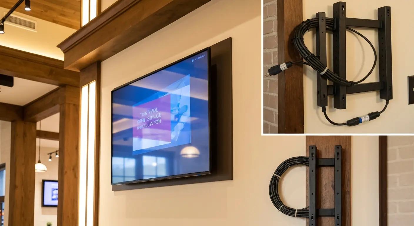 Digital signage installation