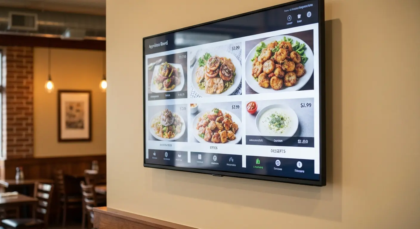 Digital menu board