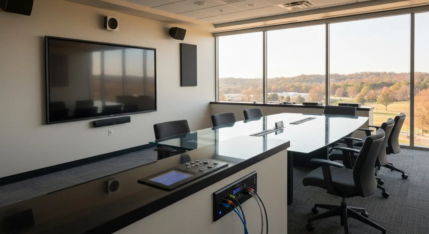 Conference room audio setup