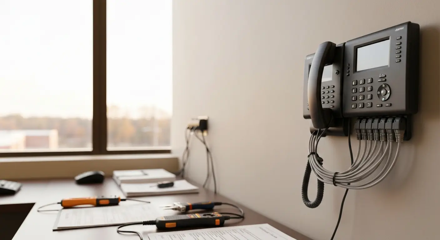 VoIP phone installation