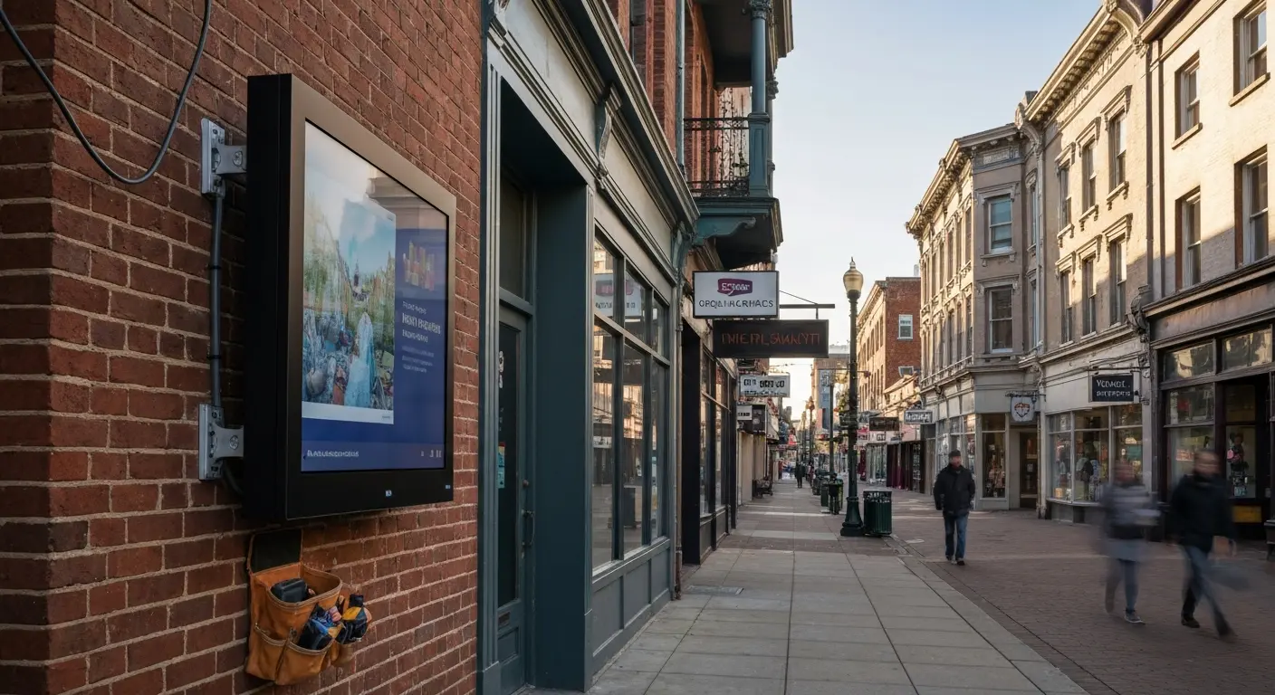 Digital signage installation