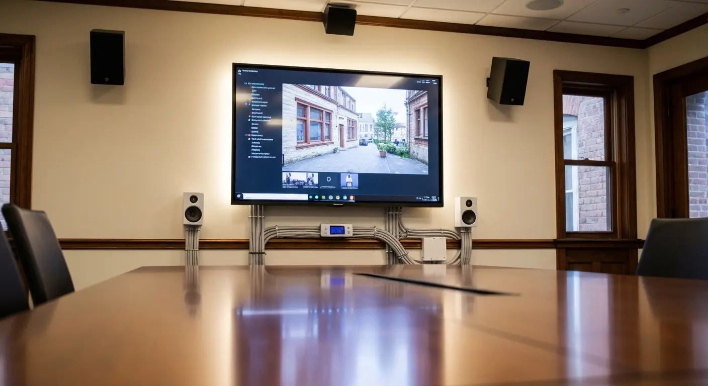 Conference room AV display