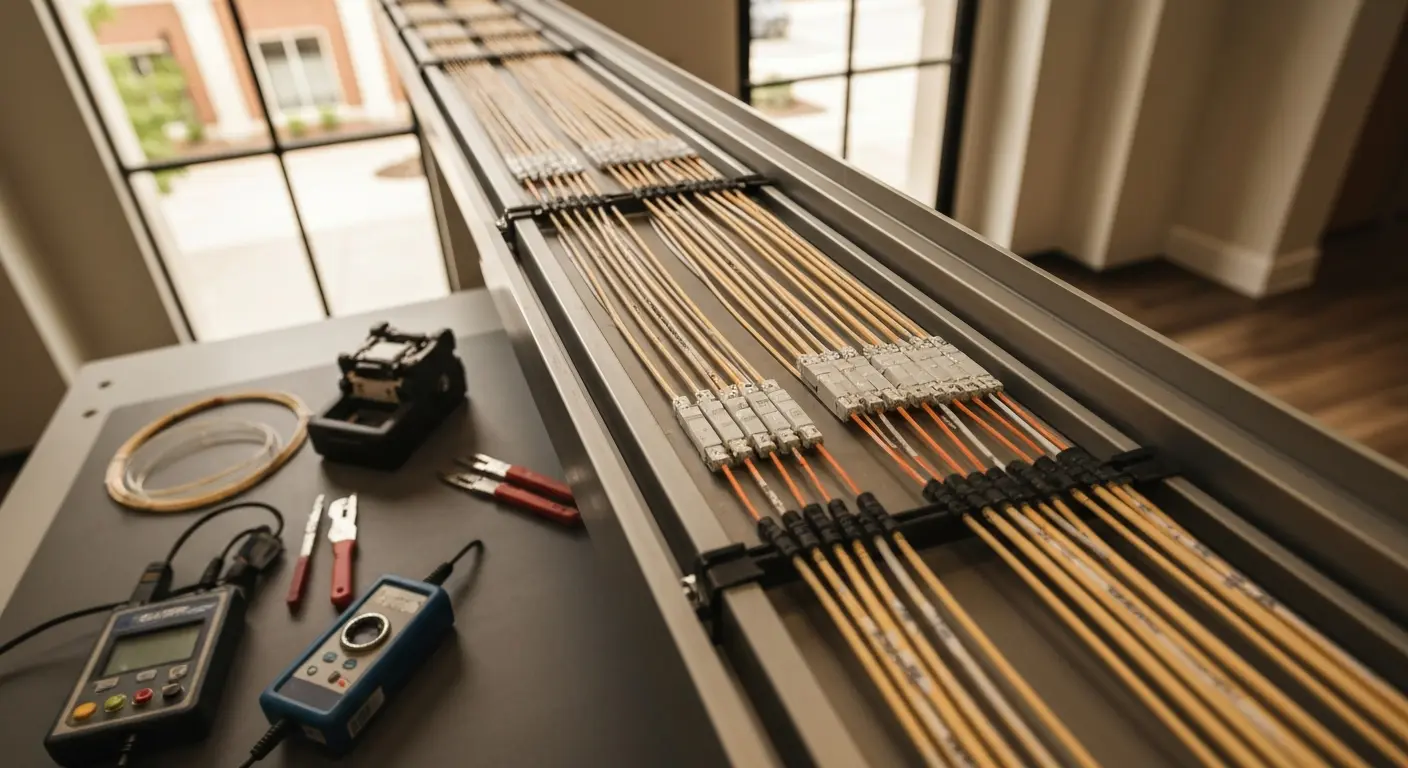 Fiber optic cable installation