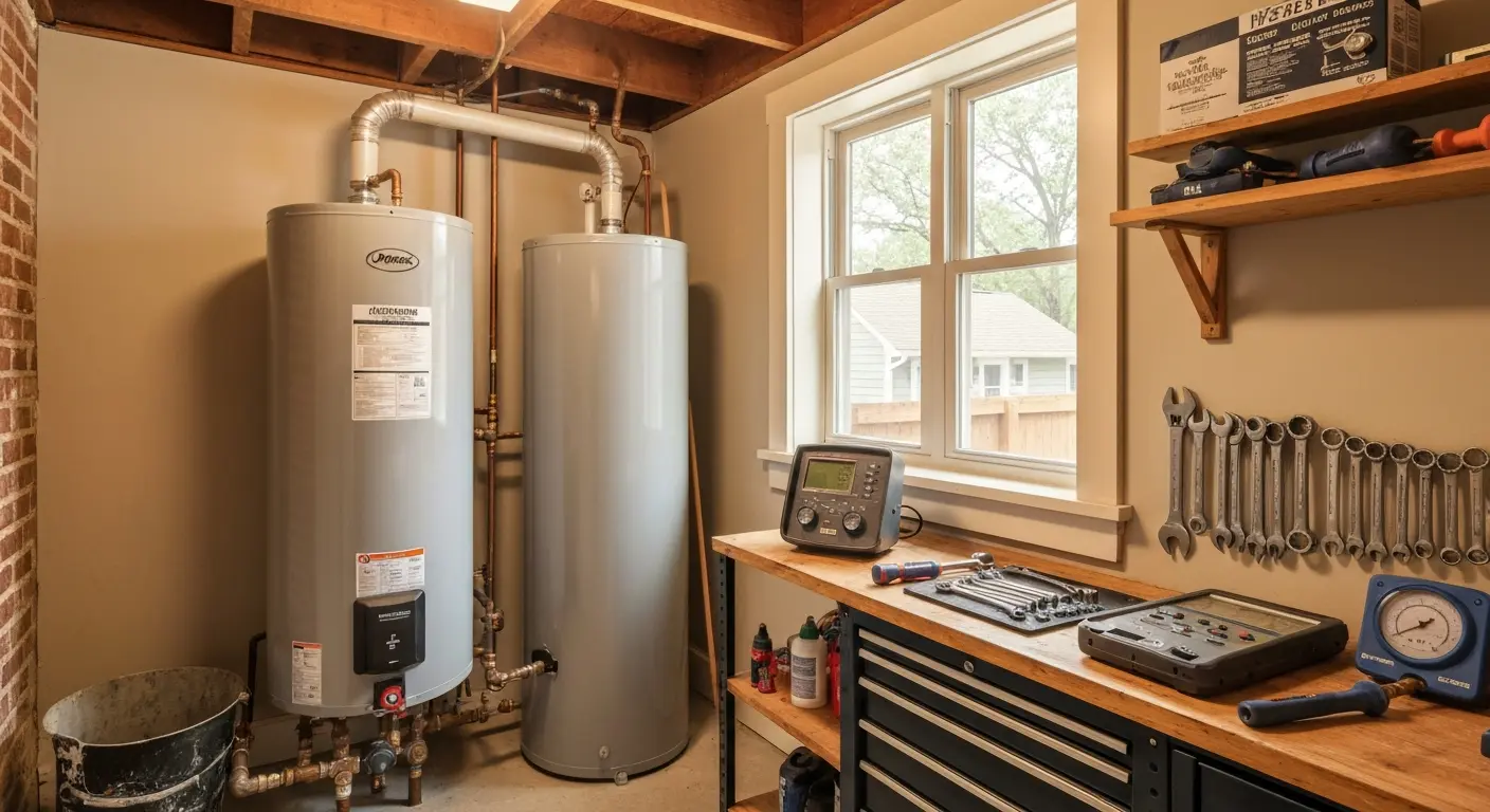 Water heater maintenance service