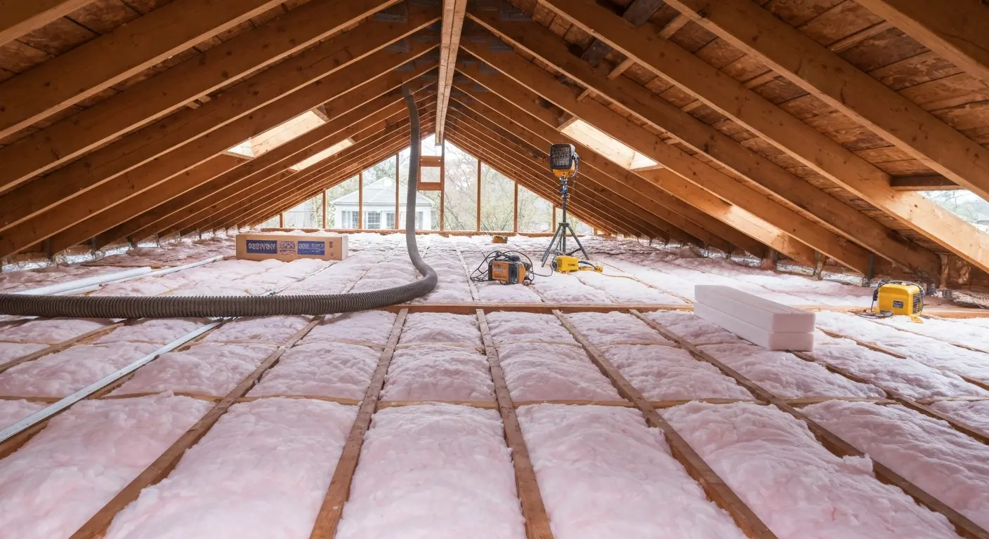 Attic insulation service