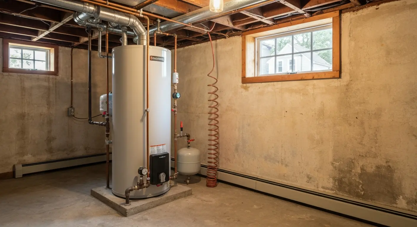 Tank water heater installation