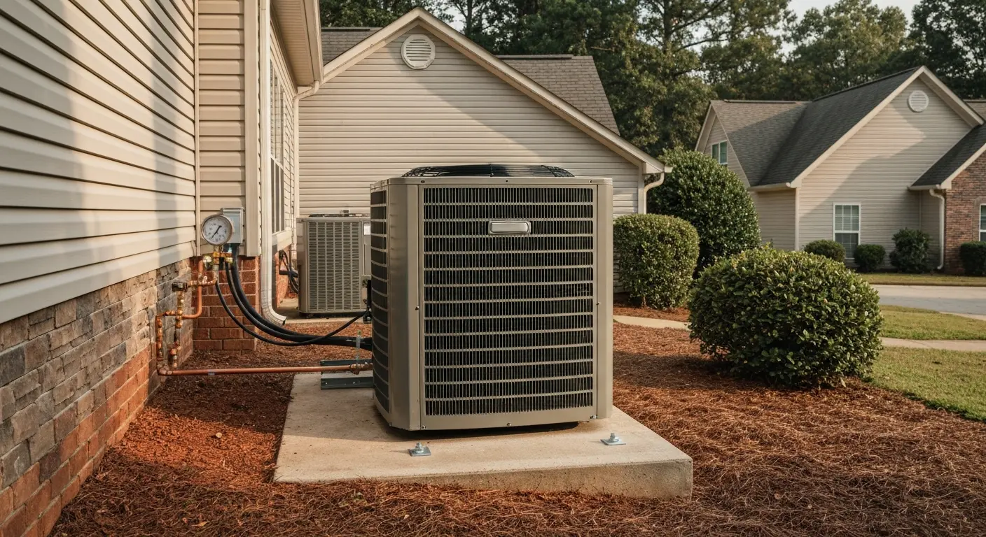 Central air conditioning installation
