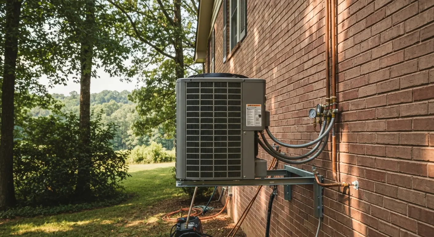 Air conditioning unit installation