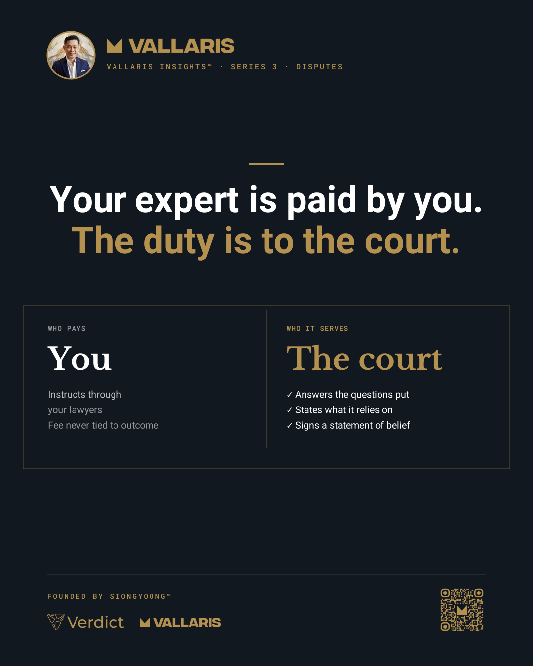 Under Order 12, rule 1 of the Rules of Court 2021, the expert’s duty to the court overrides any obligation to the person who instructs or pays the expert.