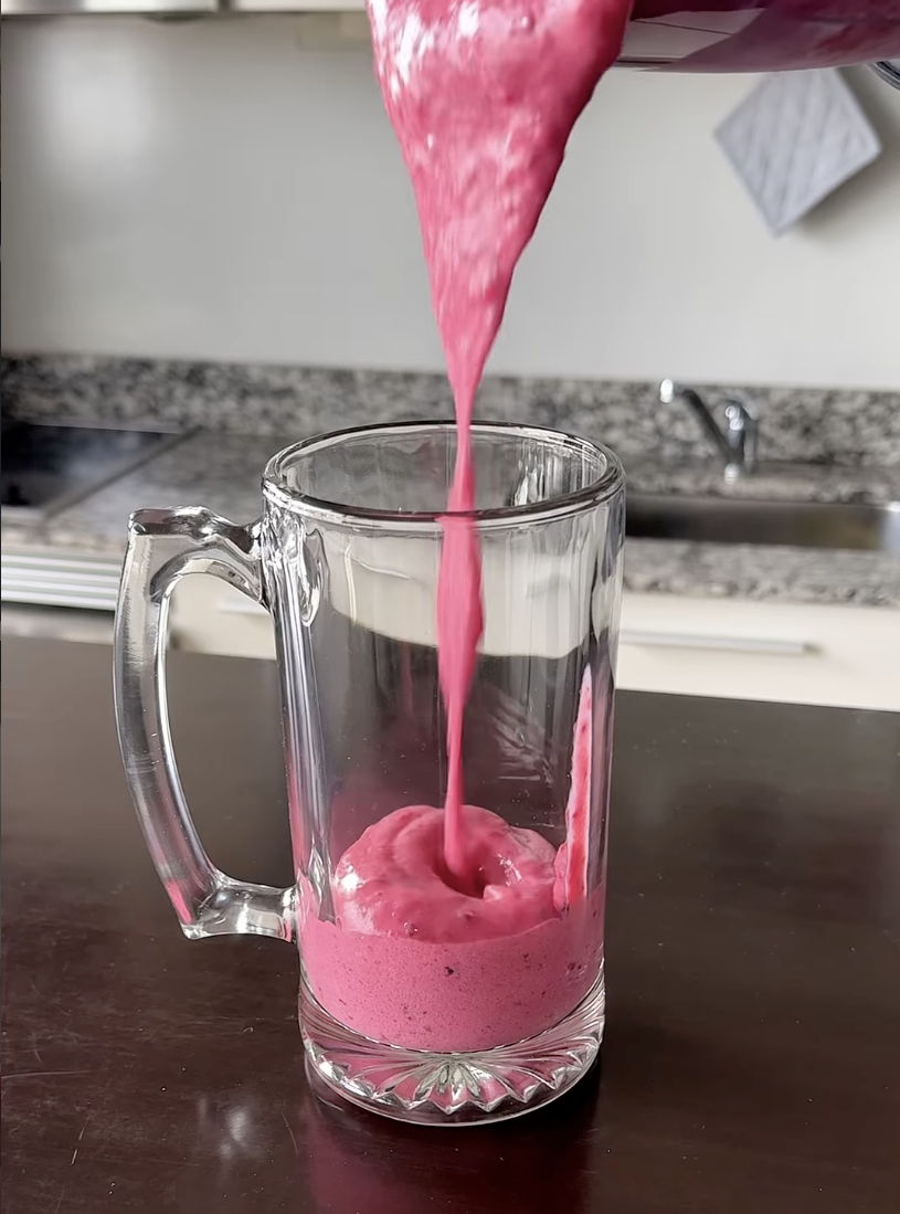 Postre cremoso con cacao