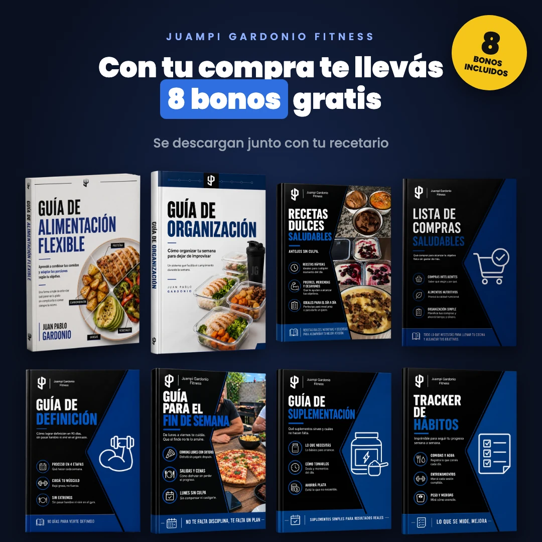 Con tu compra te llevás 8 bonos gratis
