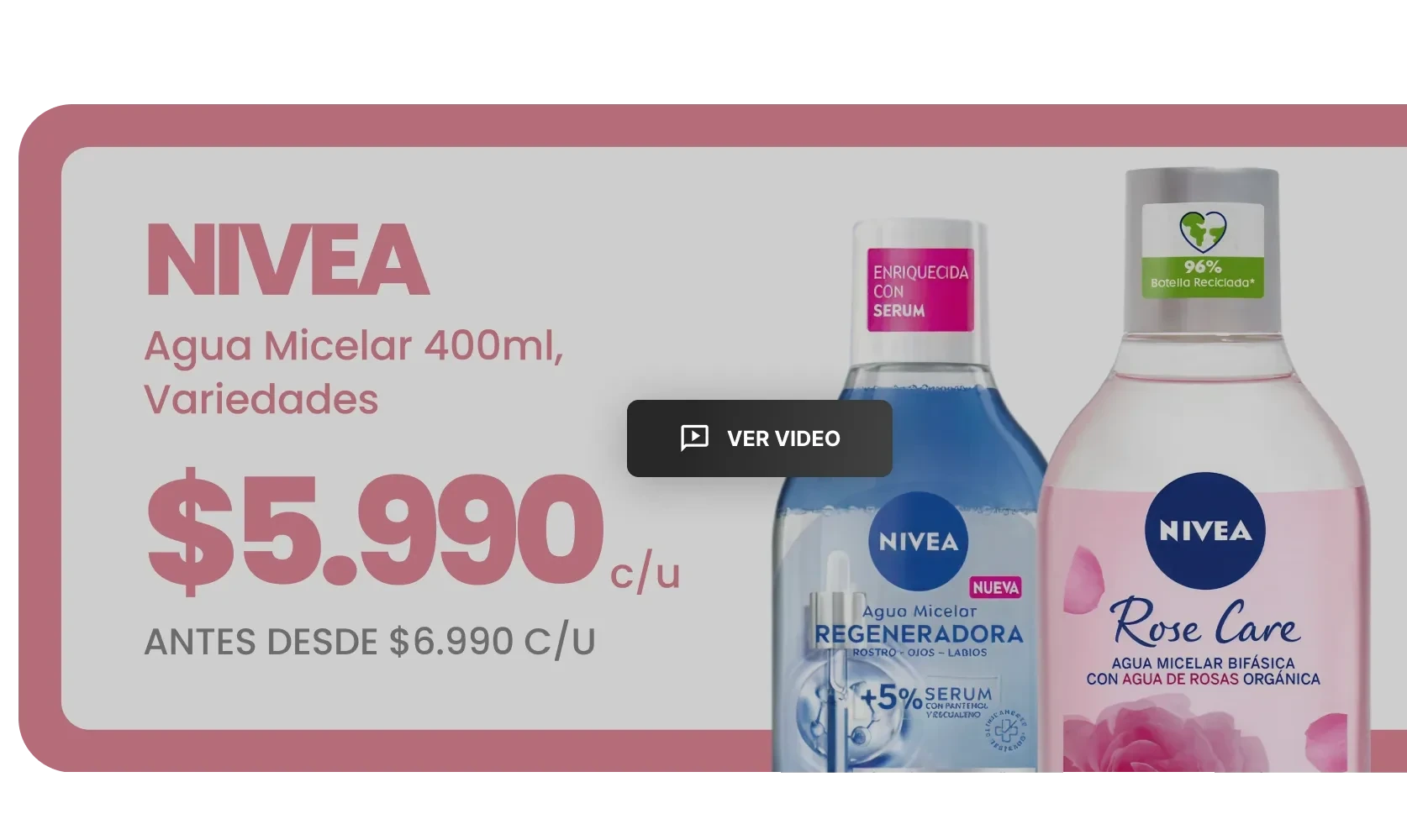 Video ad embedded on the retailer's site, a format of the AndesML commerce media platform