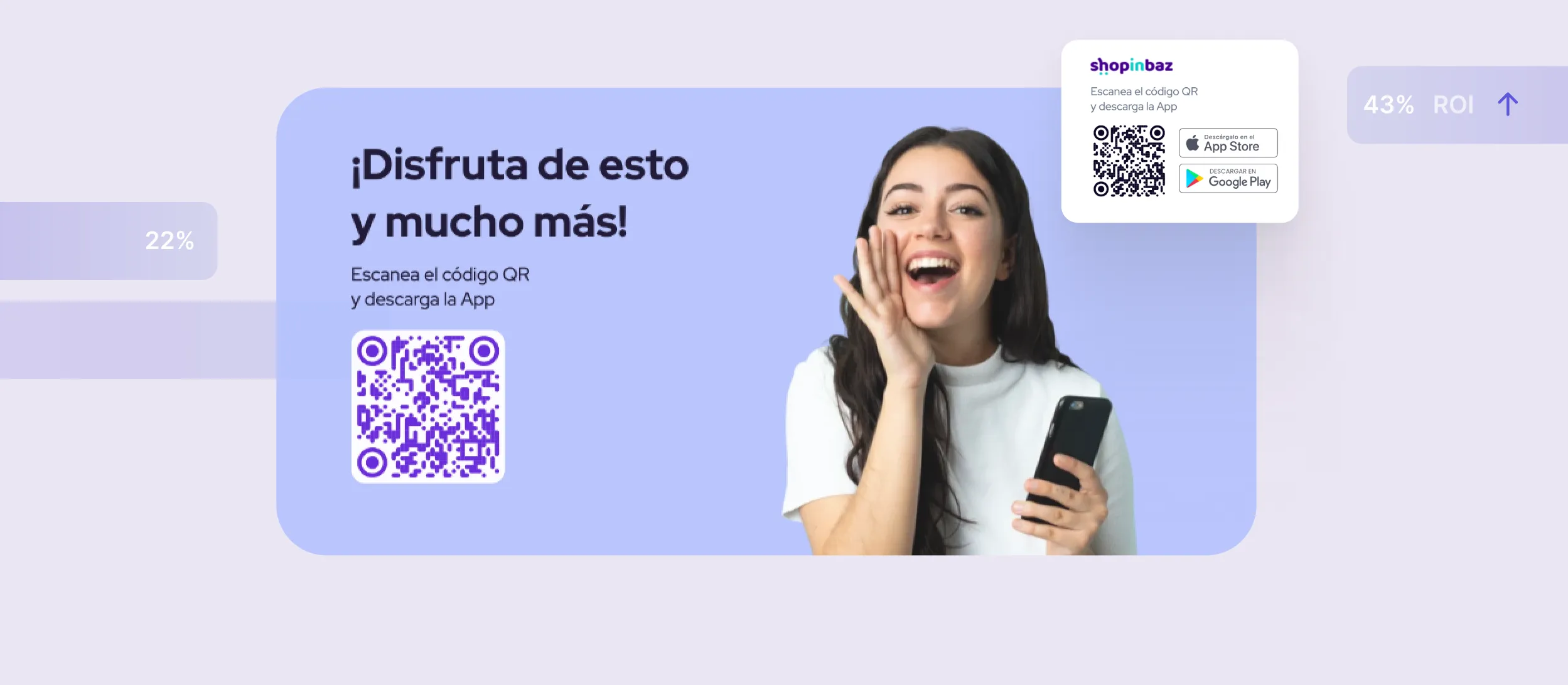 Campaña publicitaria dentro de la app de Shopinbaz, monetizada con AndesML