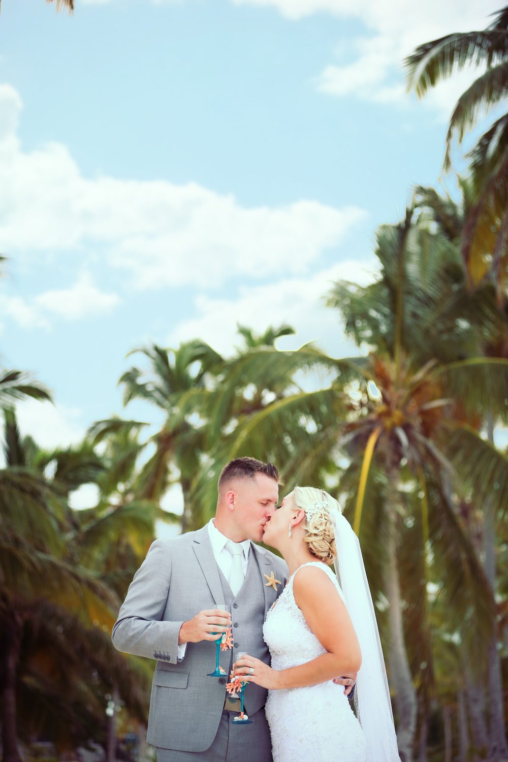 Bride and groom portrait