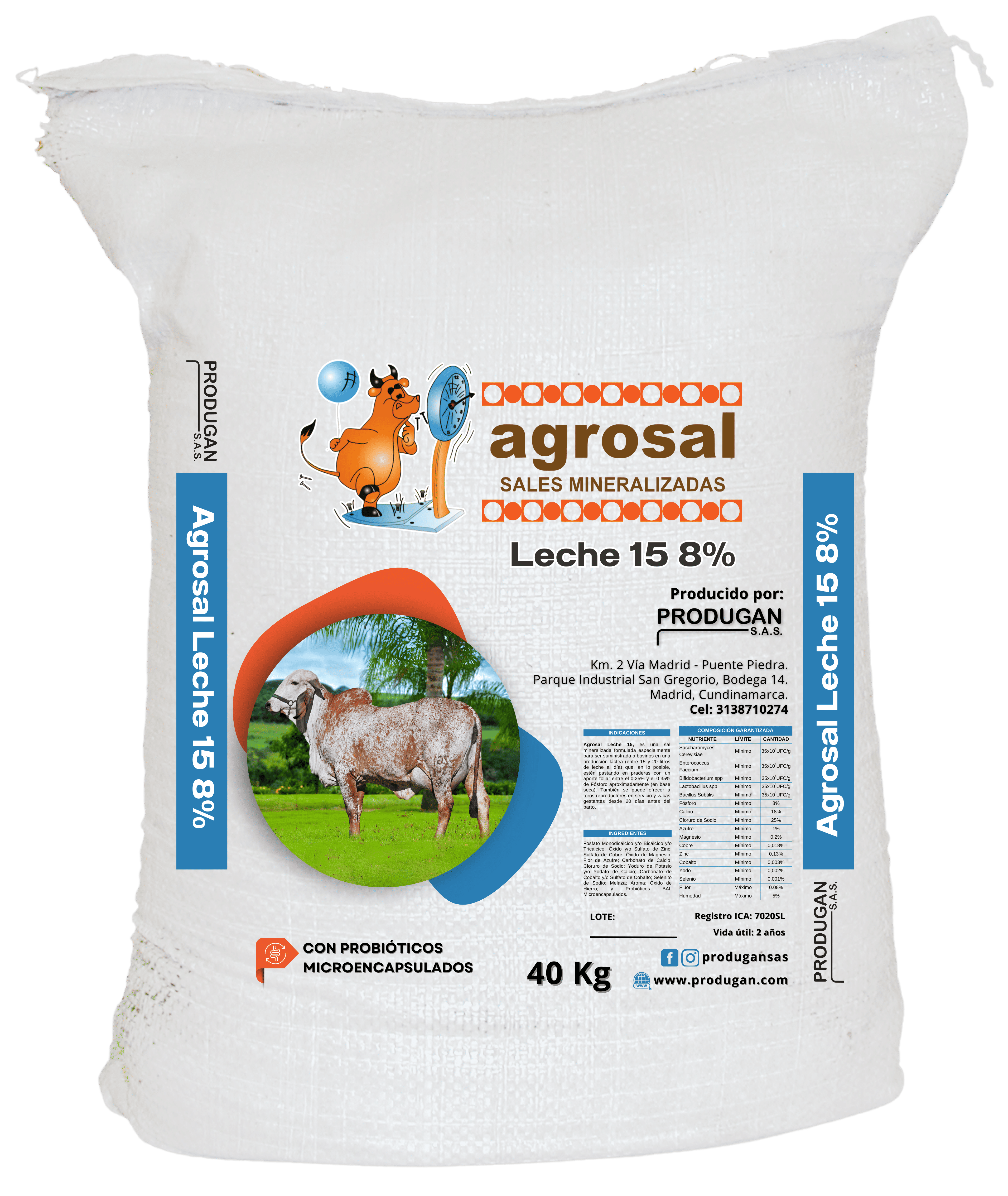 Agrosal Leche 15 al 8%