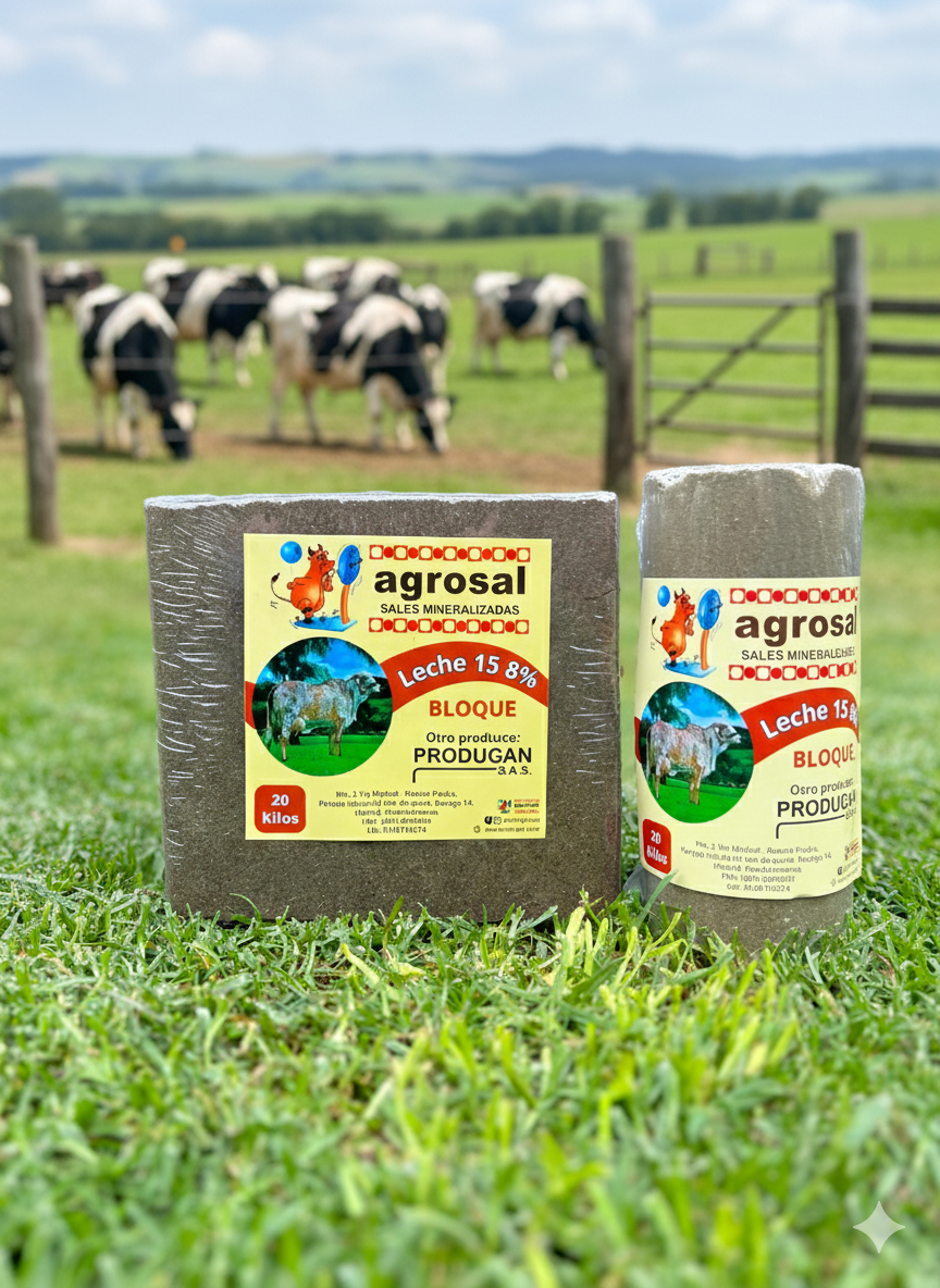 Agrosal Bloque Leche 15 al 8%