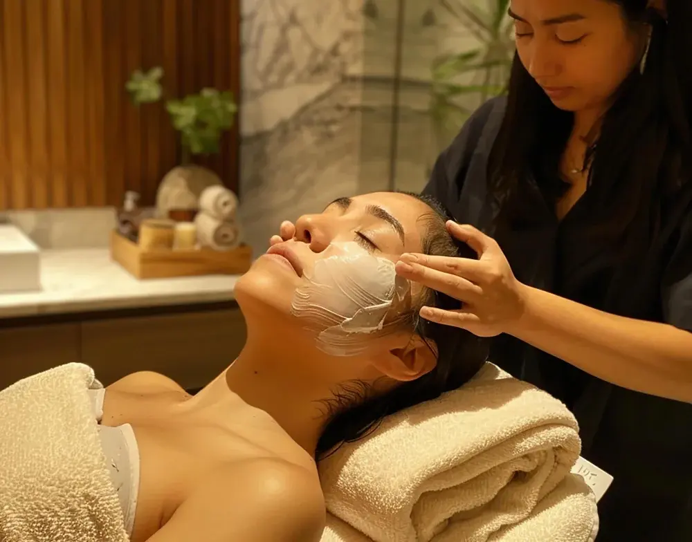 Facial treatment photo