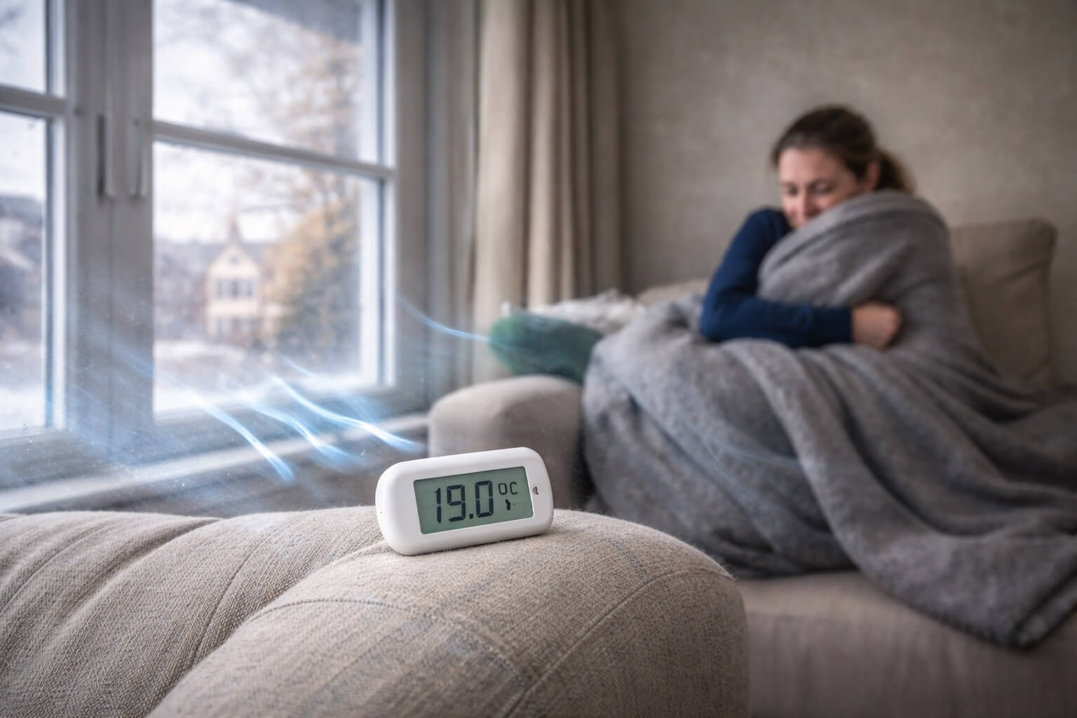 drafty rooms and uneven temperature