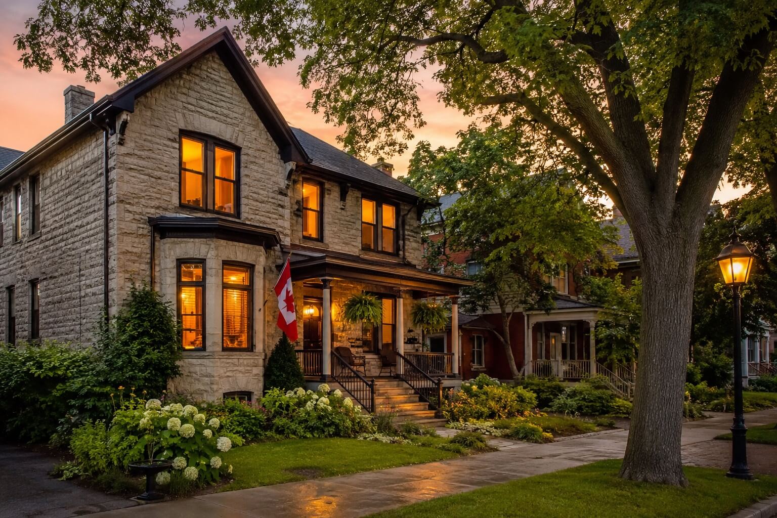 A Kingston home on a summer evening A Kingston home on a summer evening