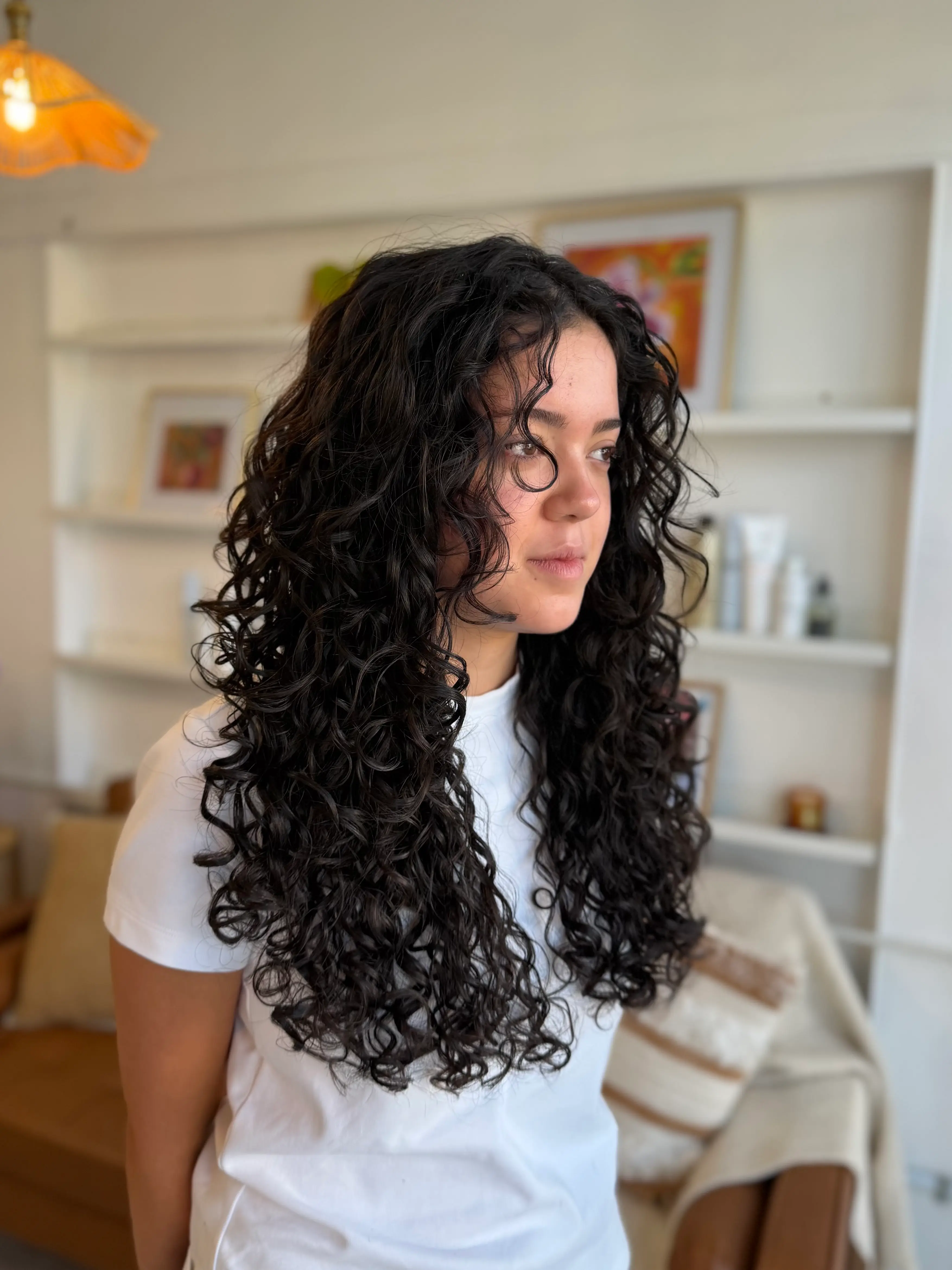 Sun-Kissed Blonde Curl Highlights