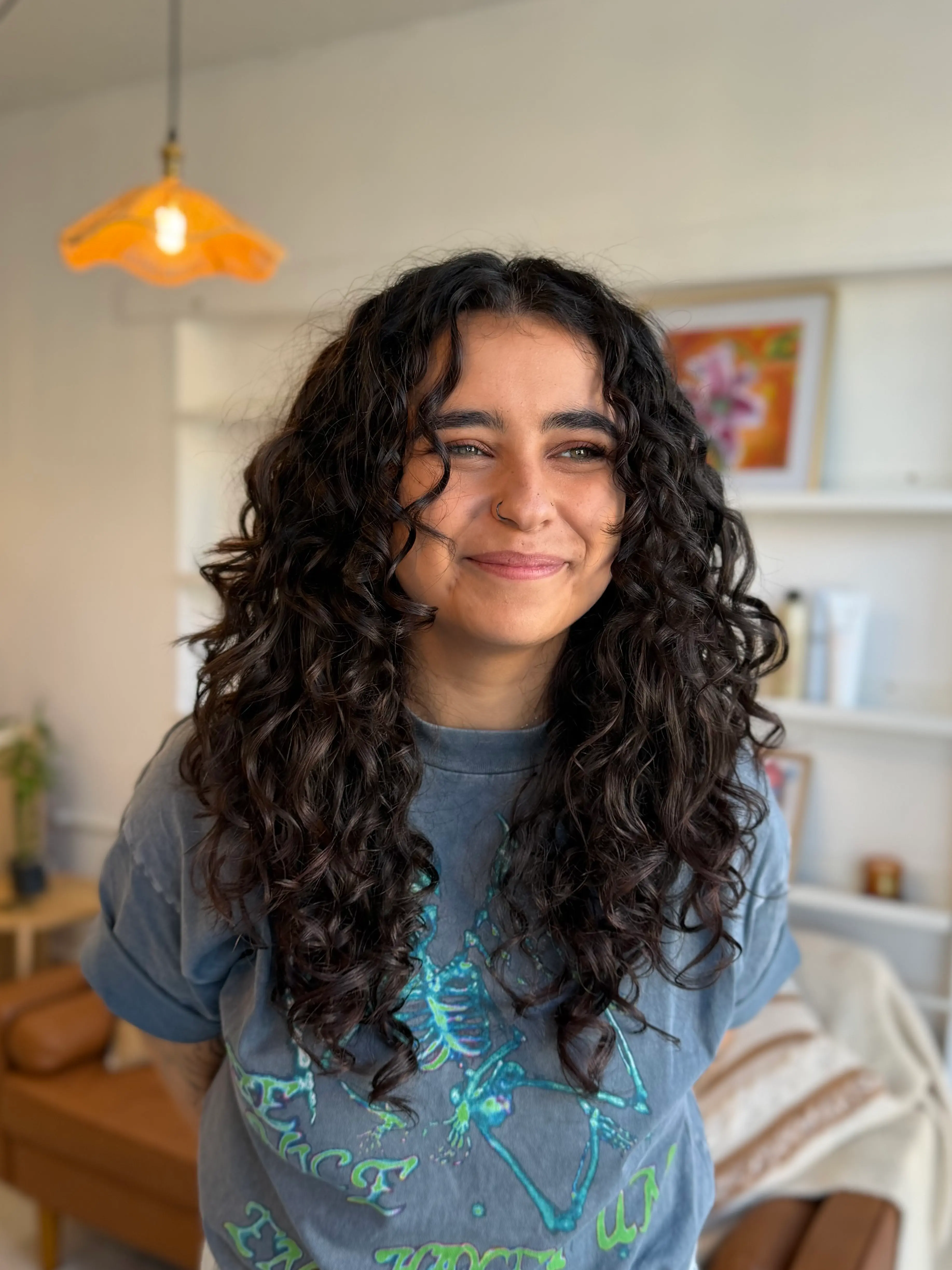 Curly hair transformation 11