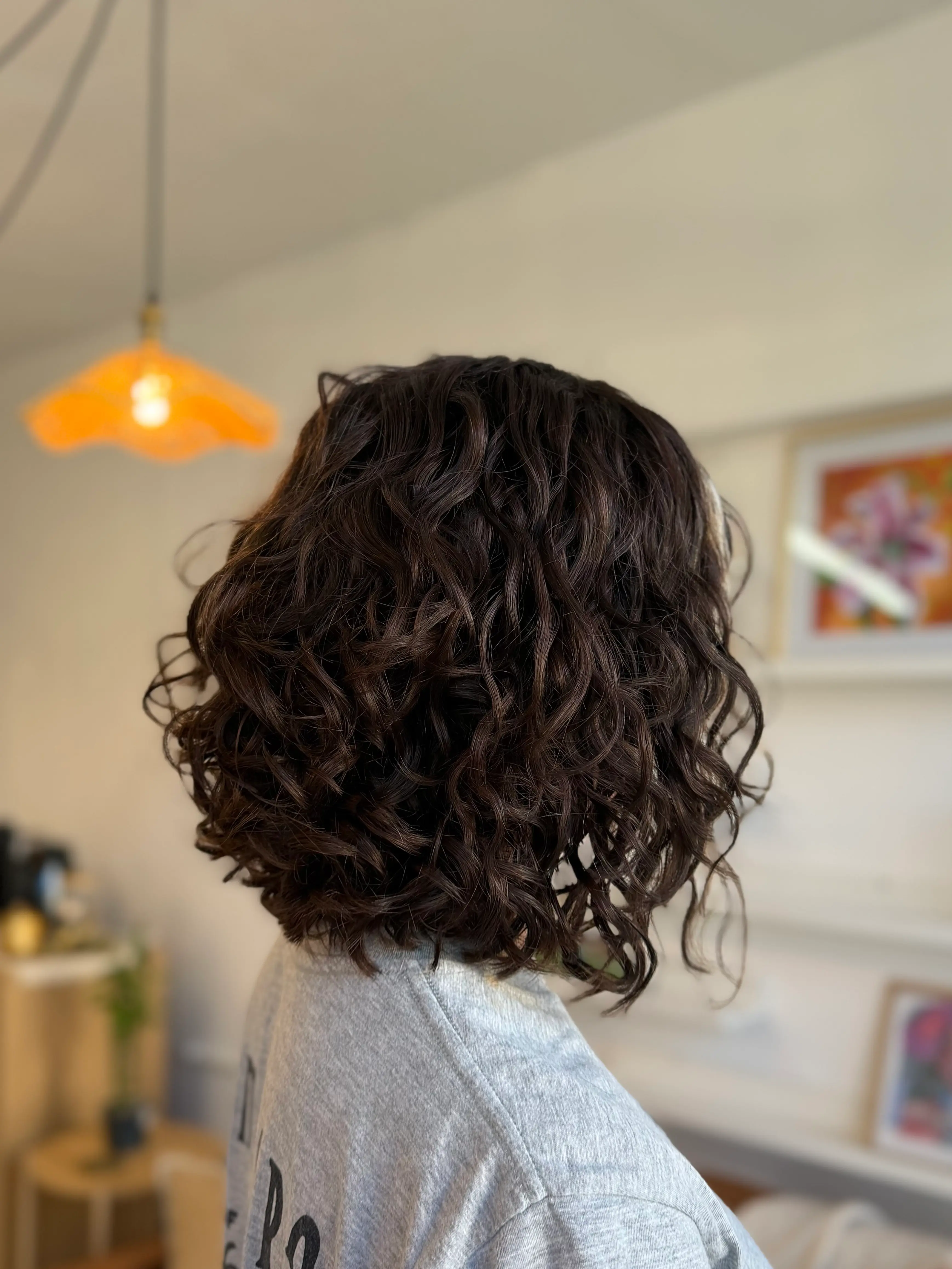 Curly hair transformation 9