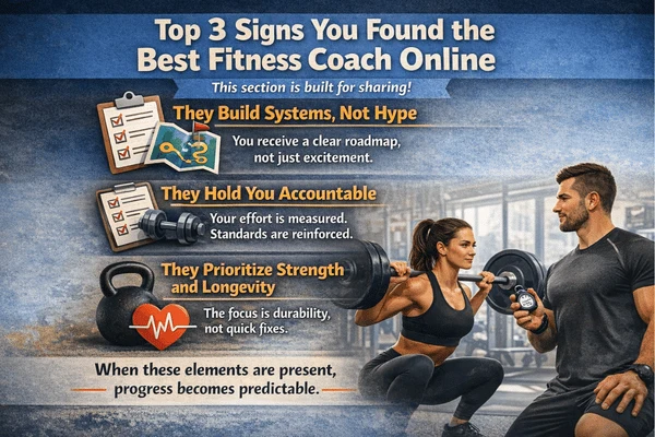 Top 3 Signs You Found the Best Fitness Coach Online Top 3 Signs You Found the Best Fitness Coach Online