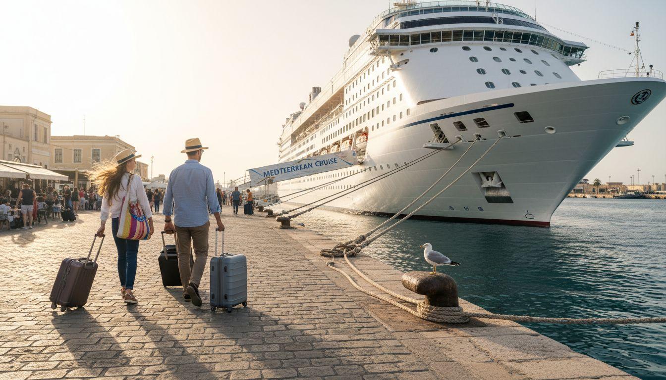Crucero navegando hacia un nuevo destino