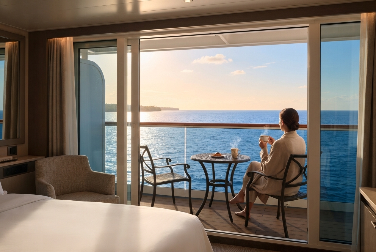 El balcón de un crucero: mucho más que una habitación con vistas