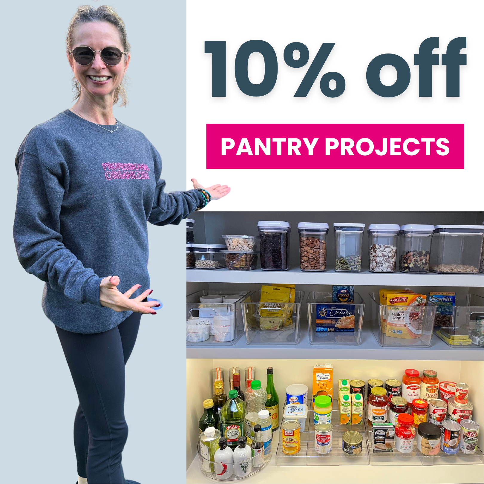 10% off pantry projects