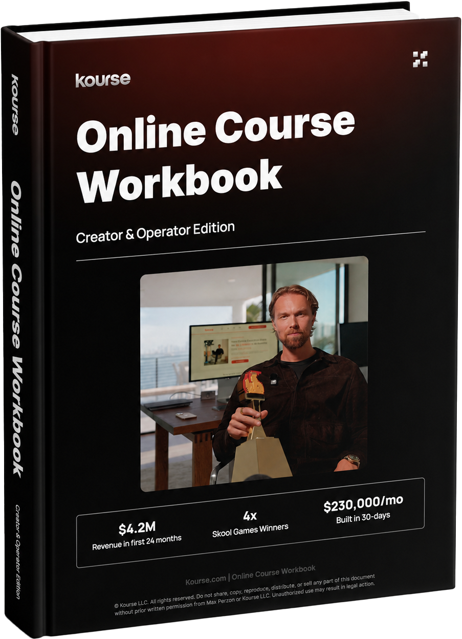 Kourse Online Course Workbook — Creator & Operator Edition