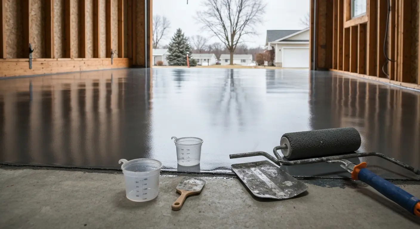 Epoxy floor coating project