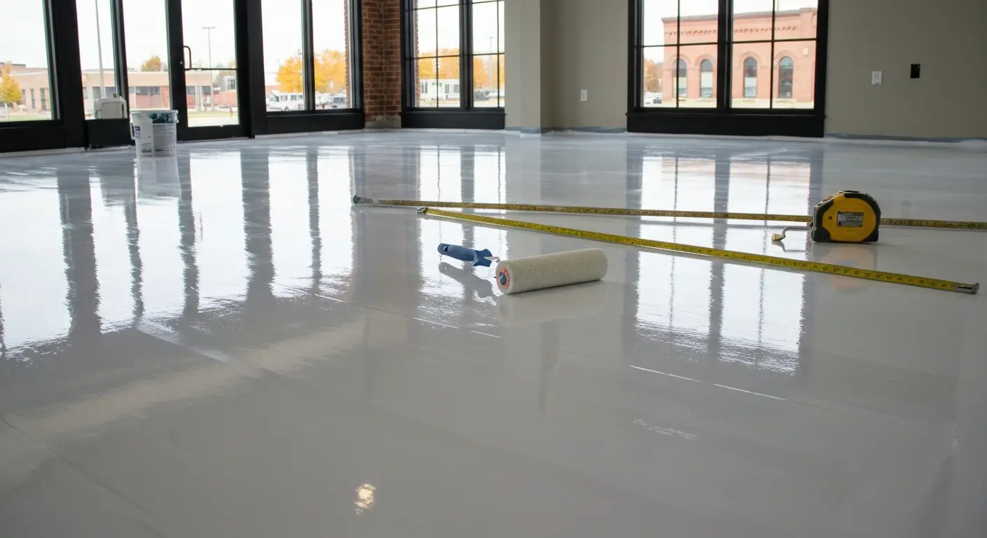 Polyaspartic fast-cure floor finish