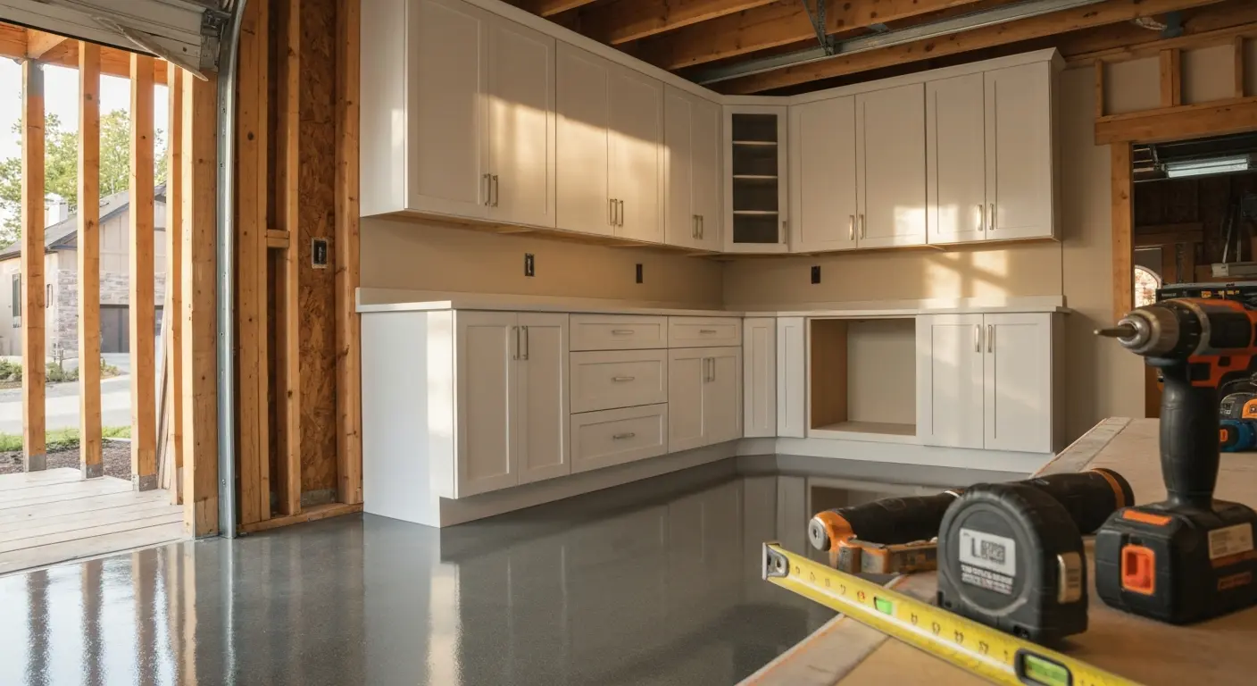 Custom cabinet installation