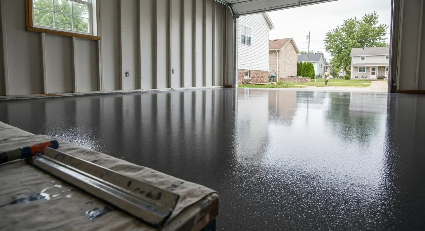 Epoxy garage floor coating