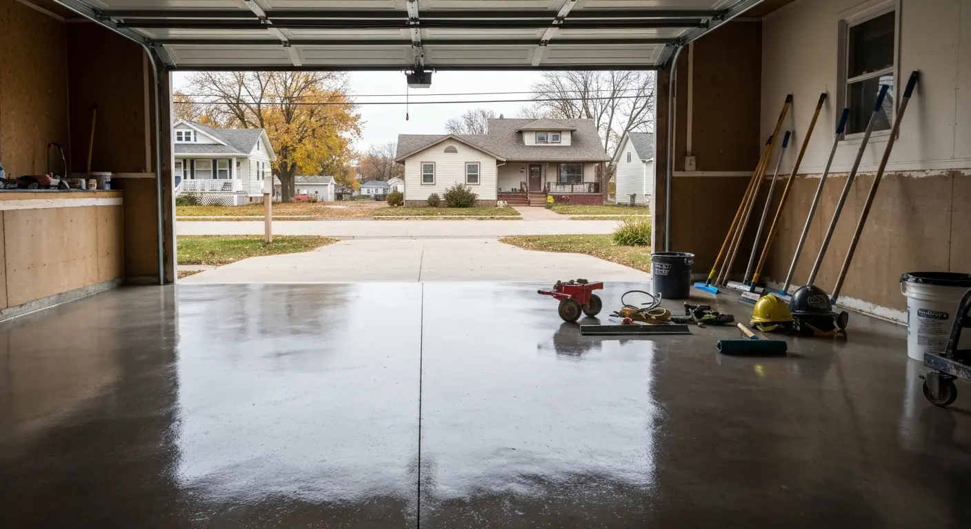 Garage floor installation